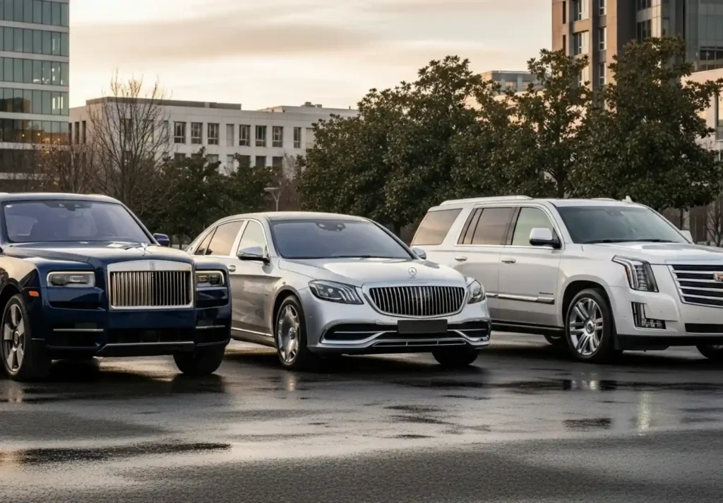 Rolls Royce Cullinan, Mercedes-Maybach S, Cadillac Escalade